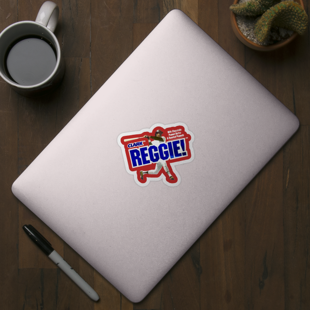 Reggie Jackson - Reggie! Candy bar 1981 - Vintage - Sticker | TeePublic